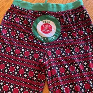Drinking Game Christmas Jammies Pants sz XL